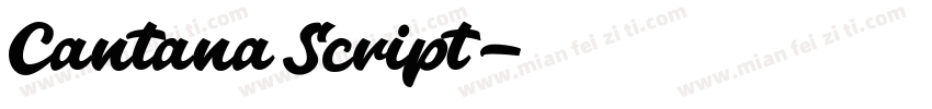 Cantana Script字体转换
